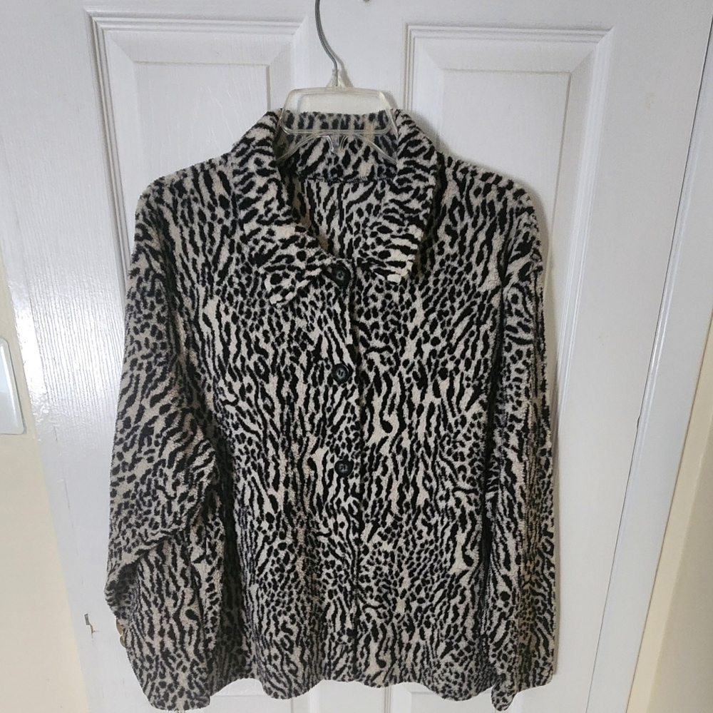 Black and Cream sweater jacket